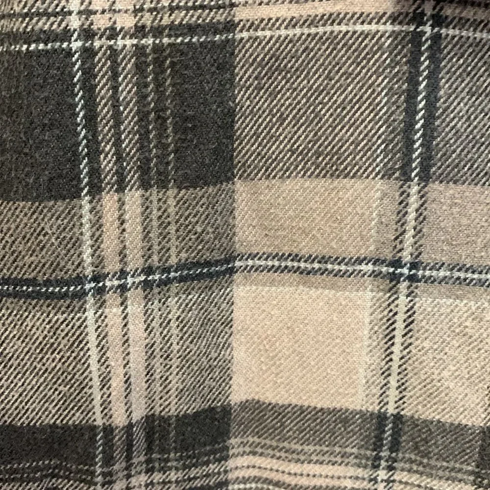 The North Face Men's Gray Tartan Plaid LS Button-Up Classic Flannel Shirt Sz S
